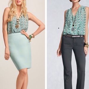 CAbi Tweet Top Bird Print